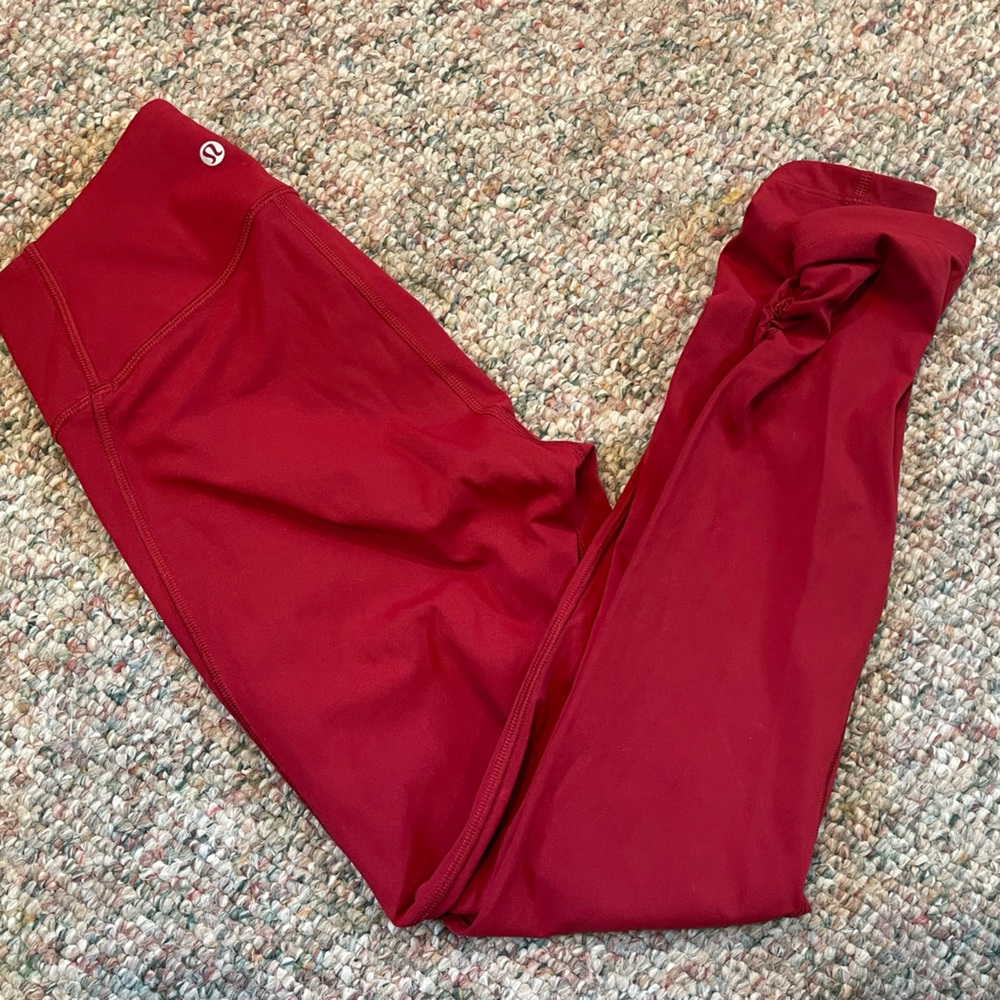 Lululemon Red Leggings